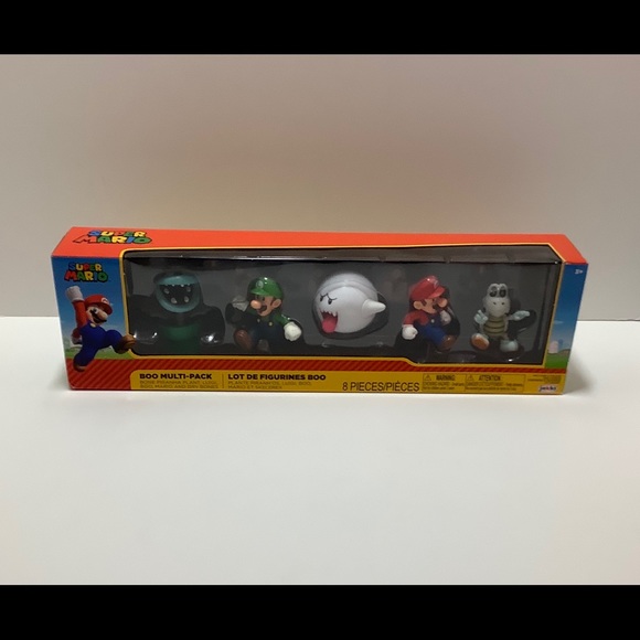 Nintendo World Jakks Pacific Multipack Boo Luigi Mario Dry Bones Piranha Plant - Picture 1 of 5